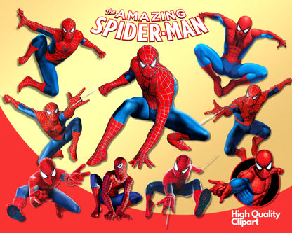 Spider-Man Clipart SVG, PNG bundle