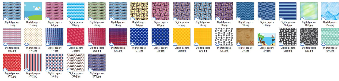 Pirate Mickey Clipart PNG Bundle