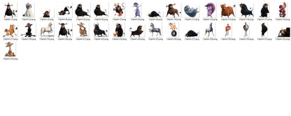 Ferdinand the bull png bundle