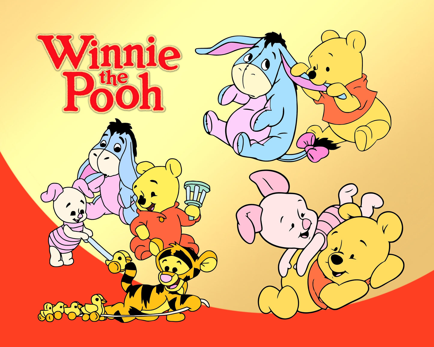Winnie the Pooh SVG, PNG Bundle