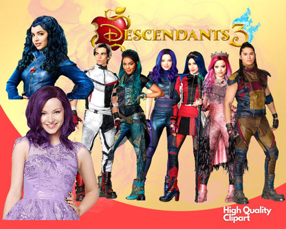 Descendants PNG Clipart bundle