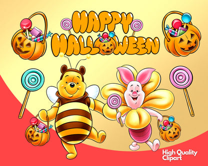 Winnie Halloween PNG Bundle