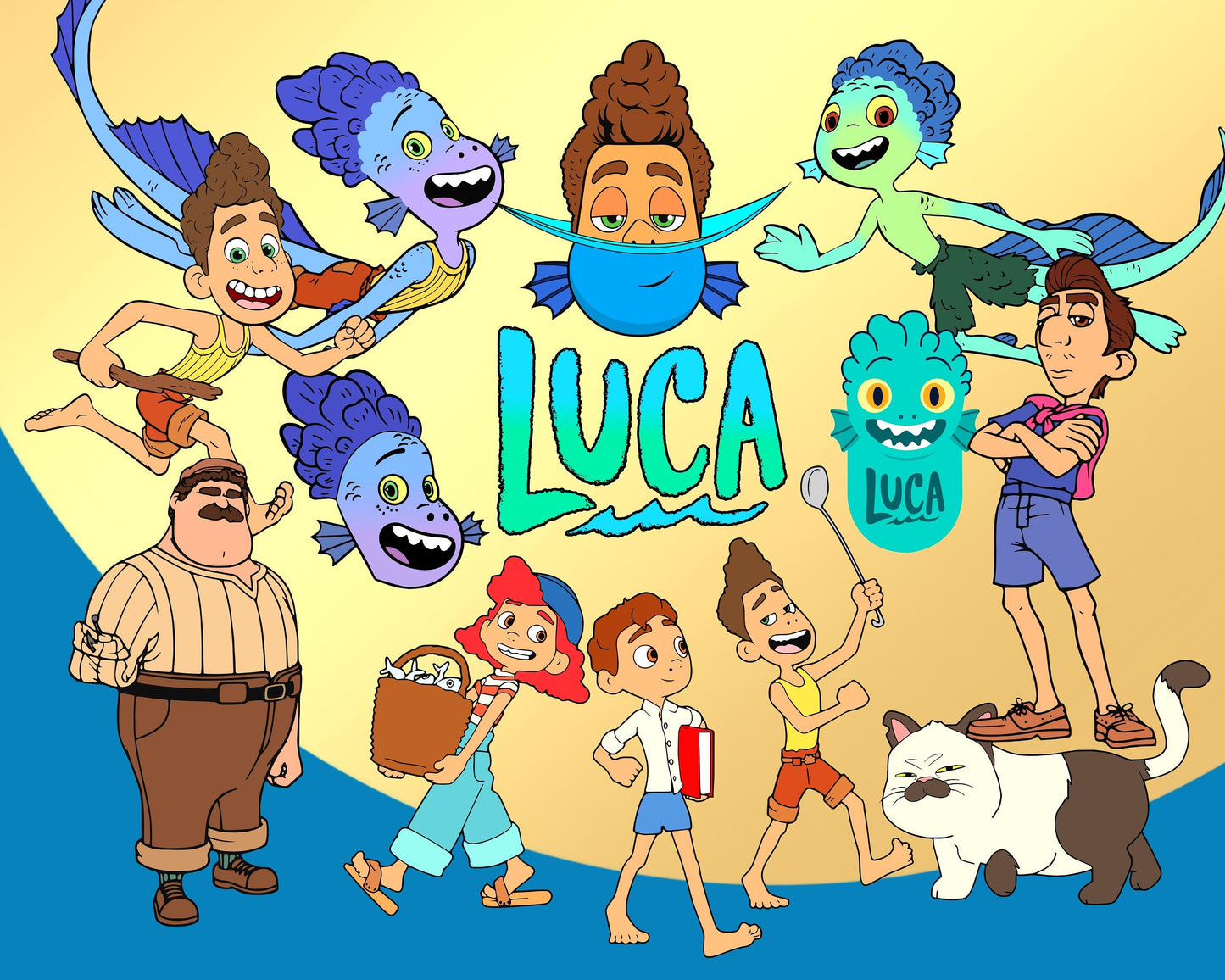 Luca Disney PNG, SVG Bundle