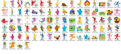 Sesame Monsters png Bundle