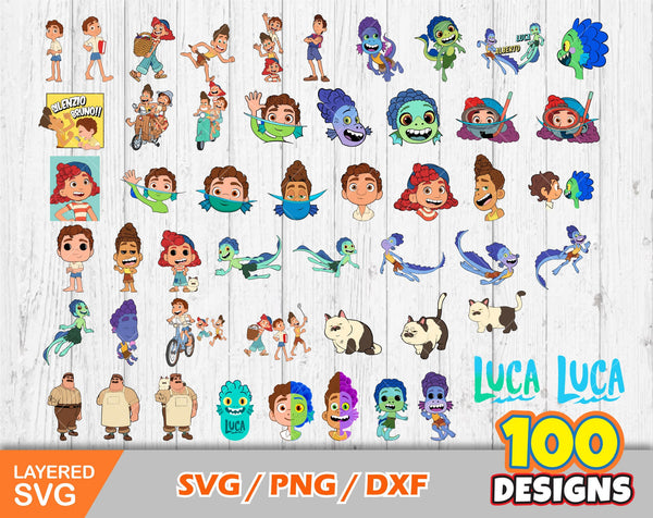 Disney Luca clipart SVG Bundle – svg files for cricut