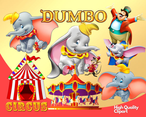 Dumbo PNG Clipart, Dumbo SVG Bundle – svg files for cricut