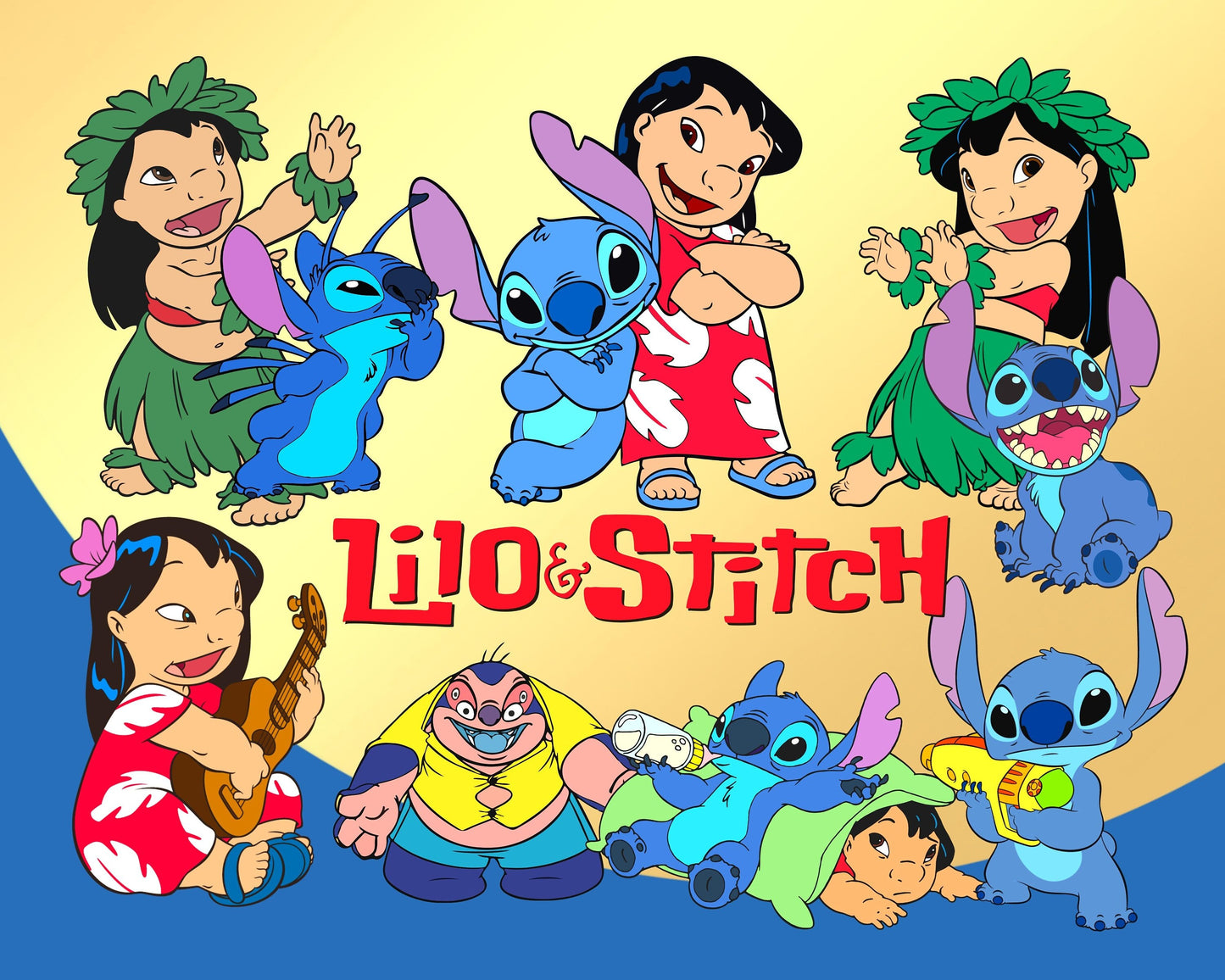 Lilo and Stitch SVG, PNG Bundle