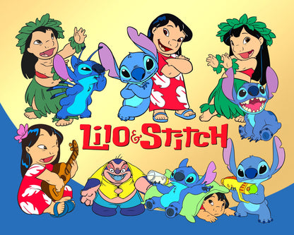 Lilo and Stitch SVG, PNG Bundle