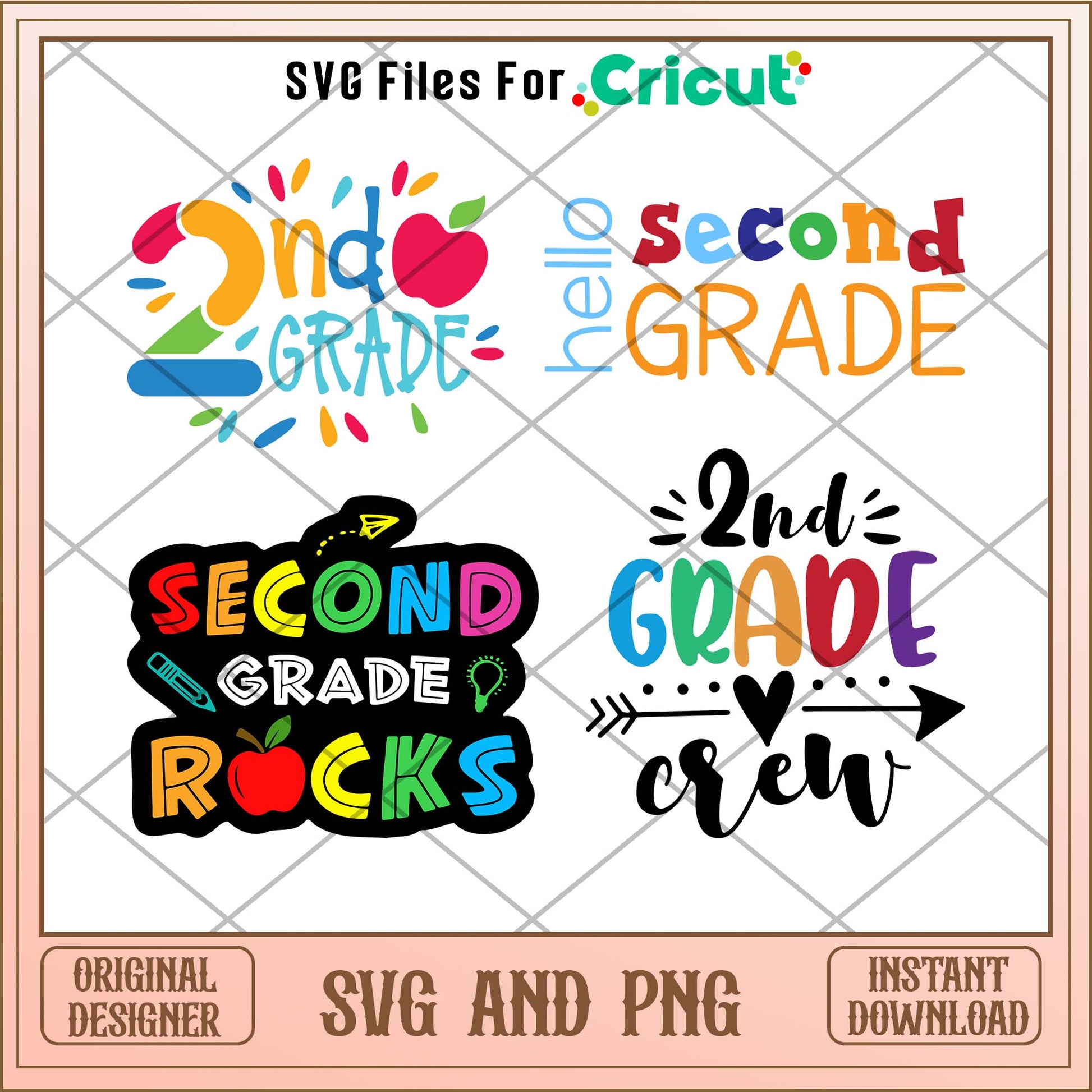 2nd Grade svg bundle, Back to school svg - Svgfileforcricut