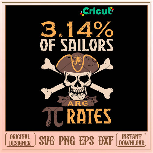 3.14 Of Sailors Are Pirates Svg-Svgfilesforcricut