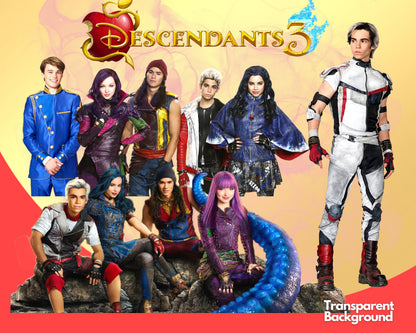 Descendants PNG Clipart bundle