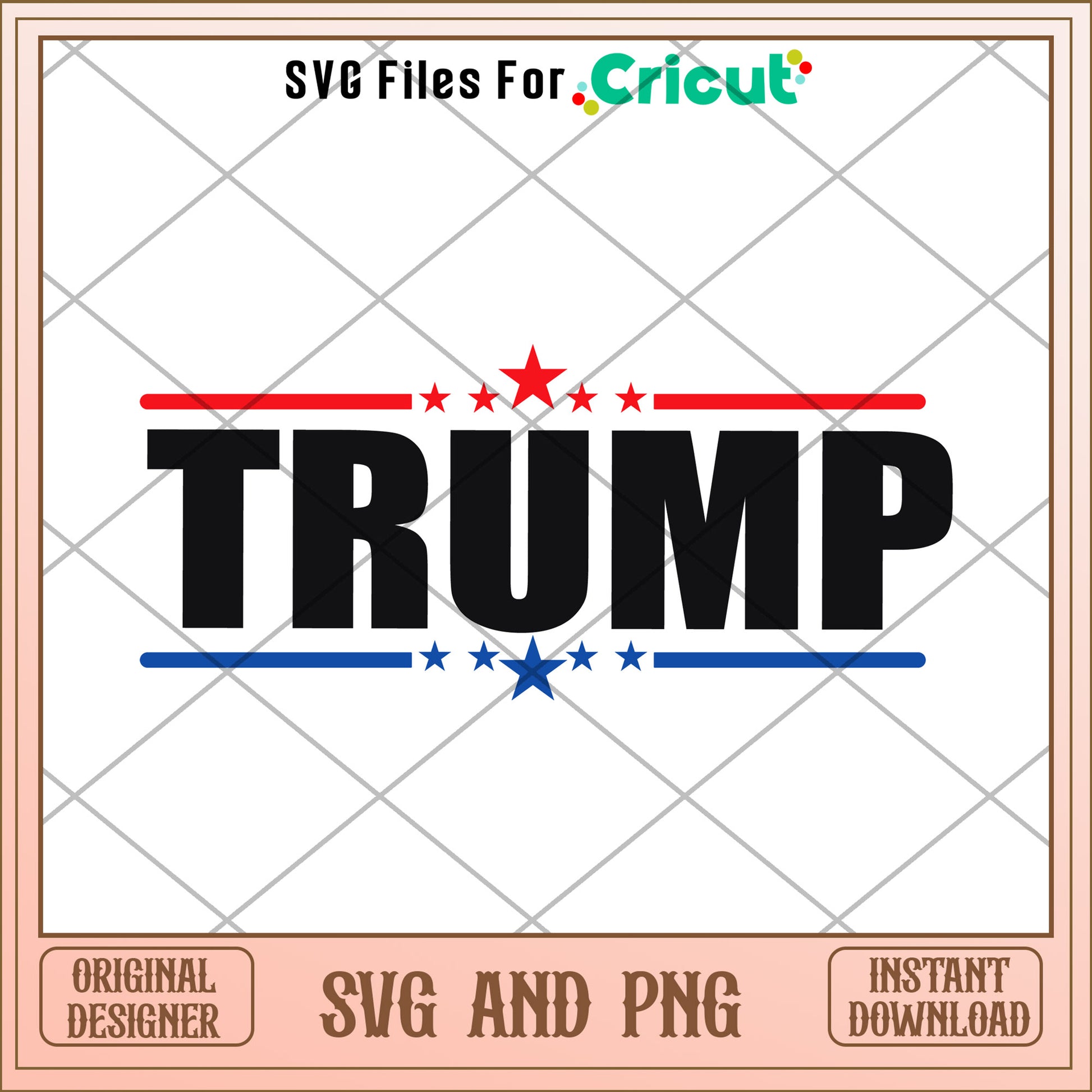 Donald trump president design SVG