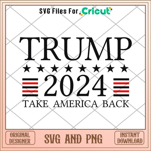 President Trump take america SVG