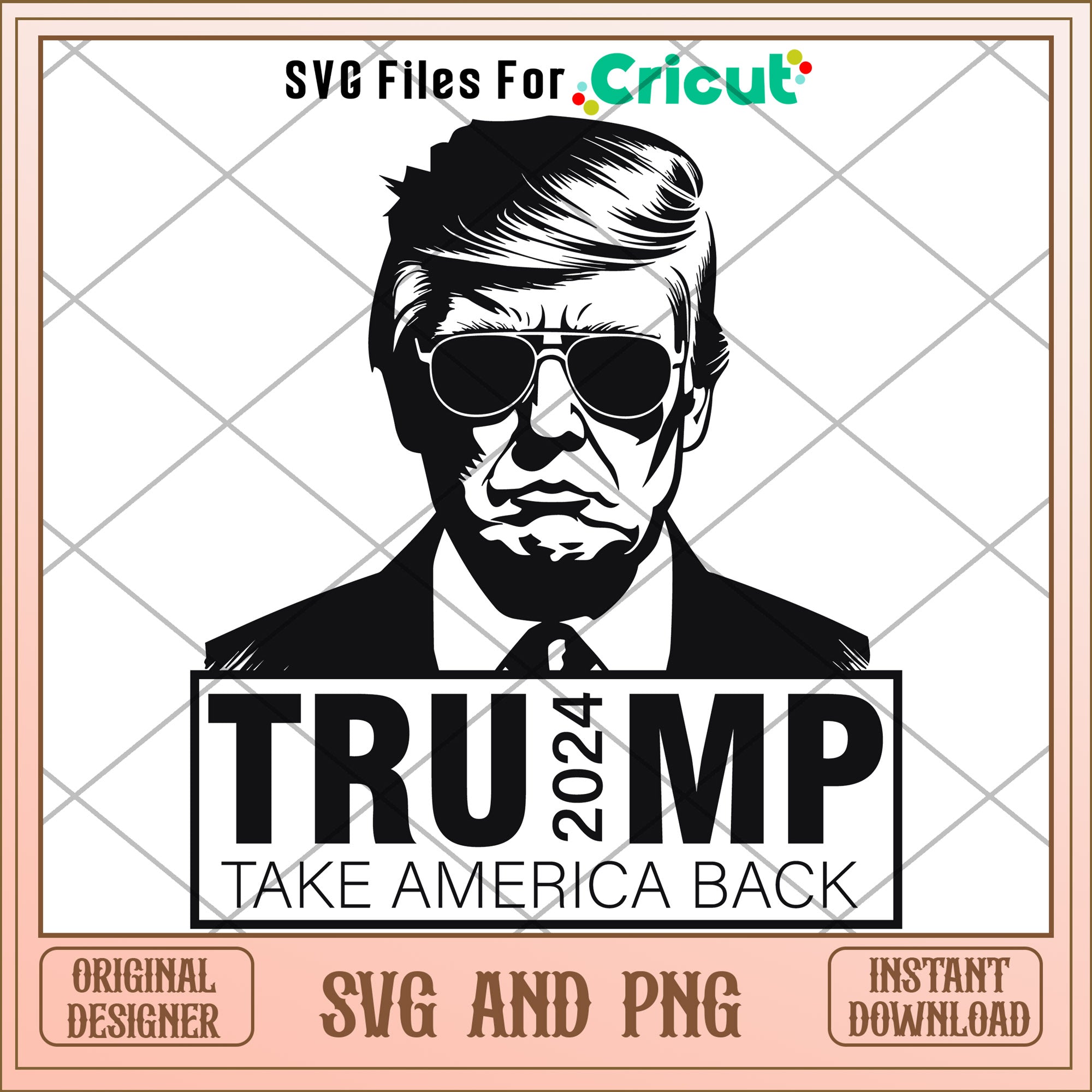 Trump president take america back SVG – svg files for cricut