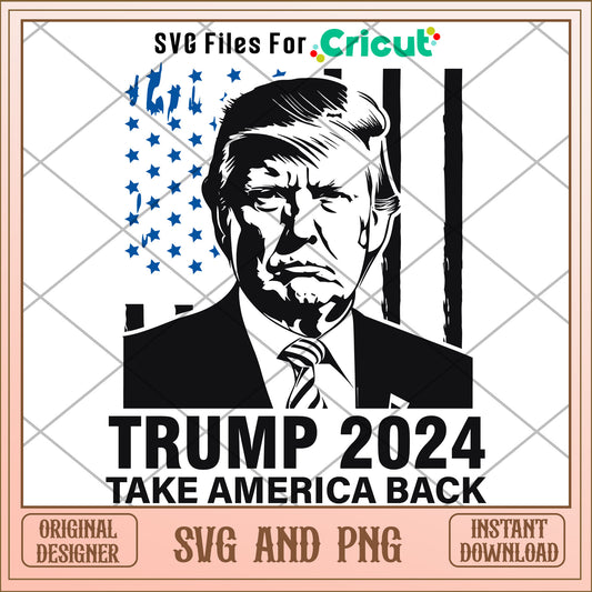 Trump take america back design SVG