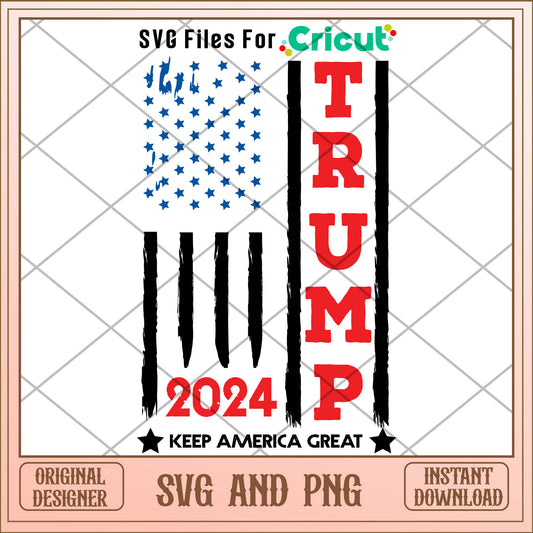 Trump 2024 keep america great SVG