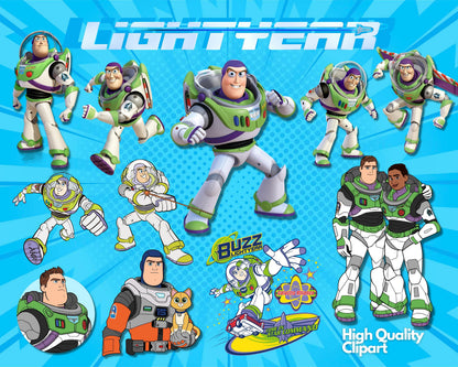 Lightyear Clipart SVG, PNG bundle