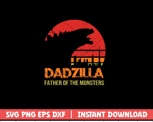 Dadzilla father of the monsters svg