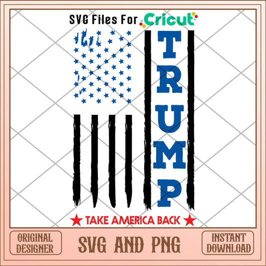 Trump 2024 take a america back SVG