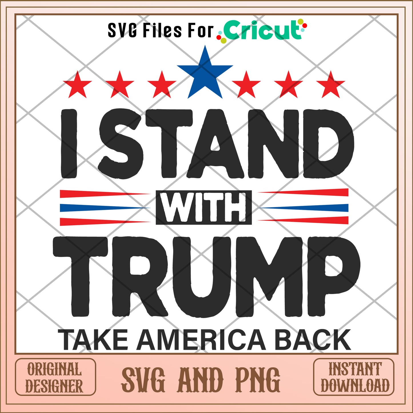 I stand with trump president SVG