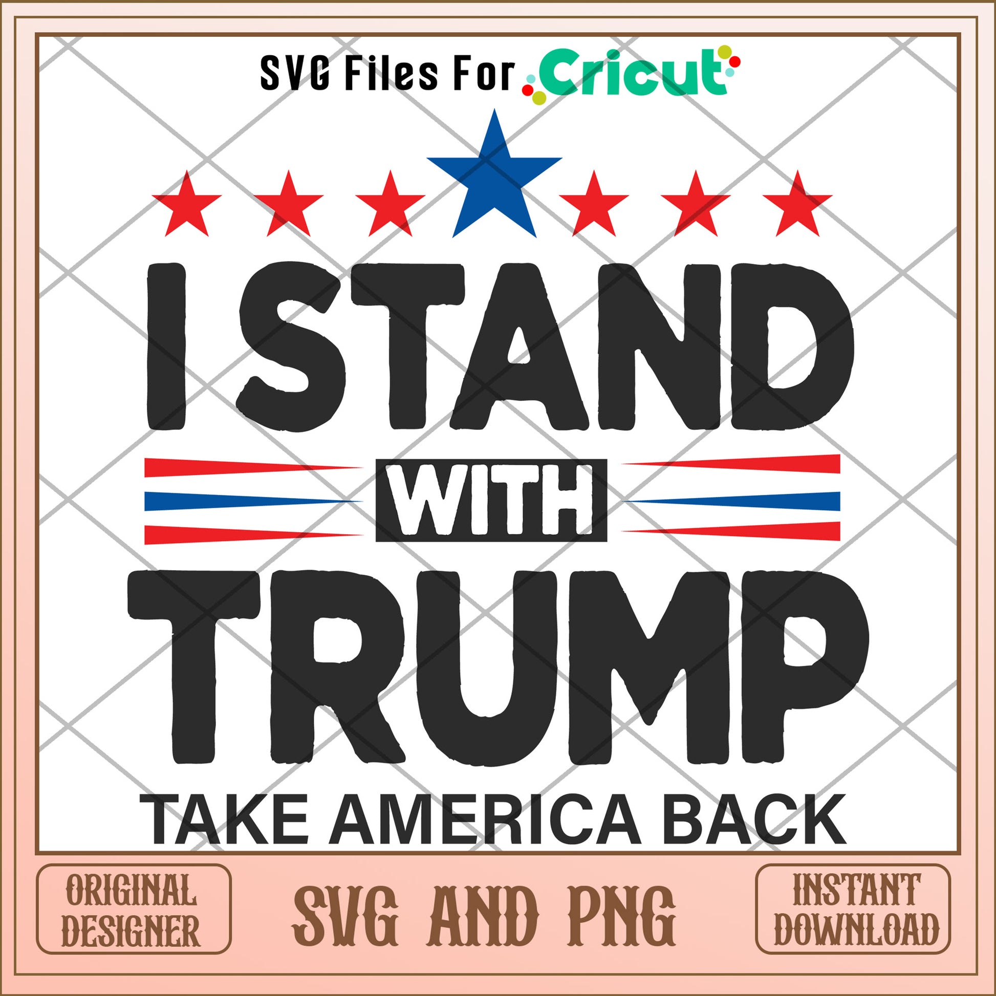 I stand with trump president SVG