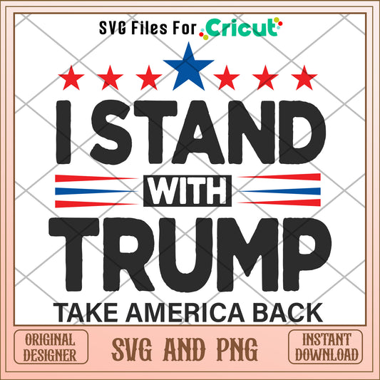 I stand with trump president SVG