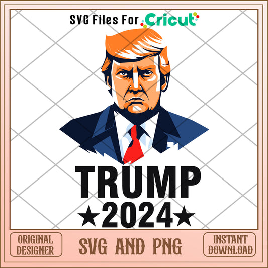 Donald trump 2024 president SVG