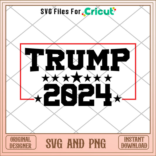 Trump 2024 american SVG