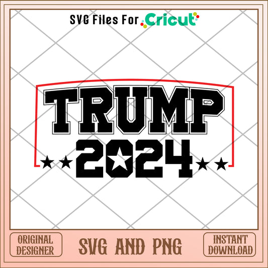 Trump 2024 president america SVG