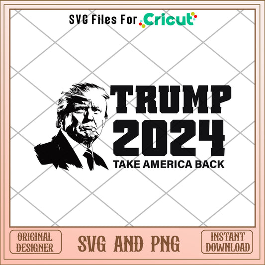 Trump take america back design SVG