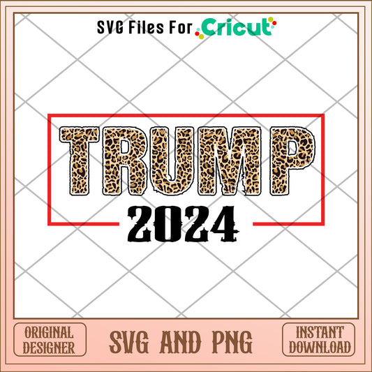 Trump 2024 name tag SVG