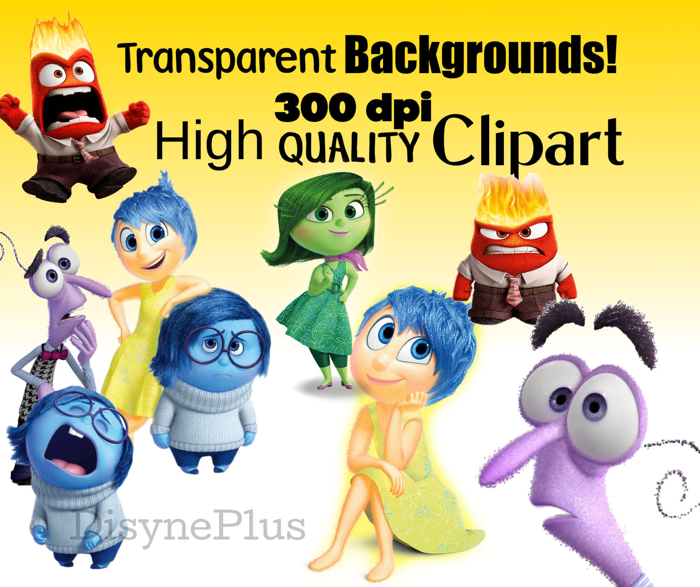 Inside out 2 clipart SVG, PNG bundle