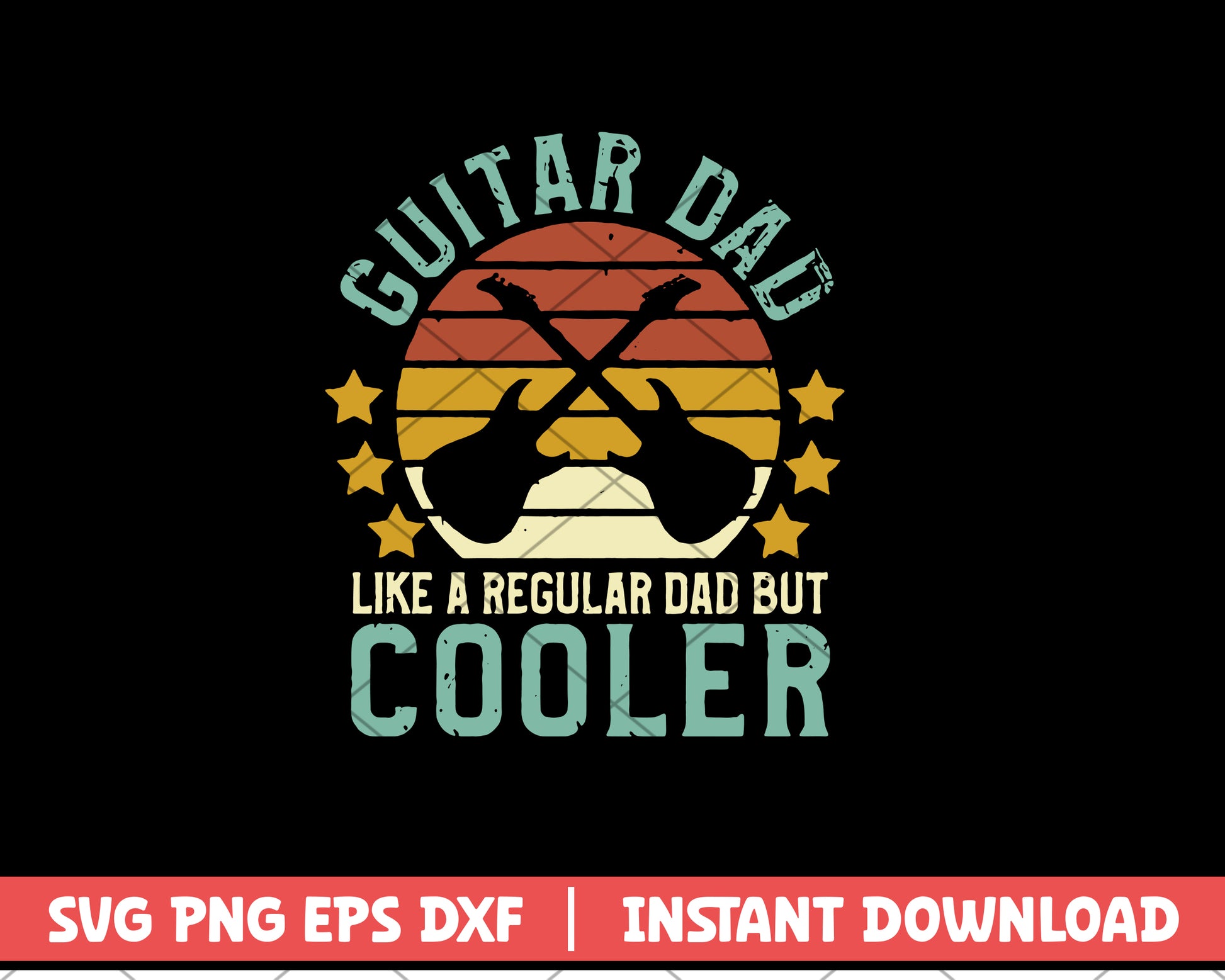 Guitar Girl Like Regular Girl Cooler svg