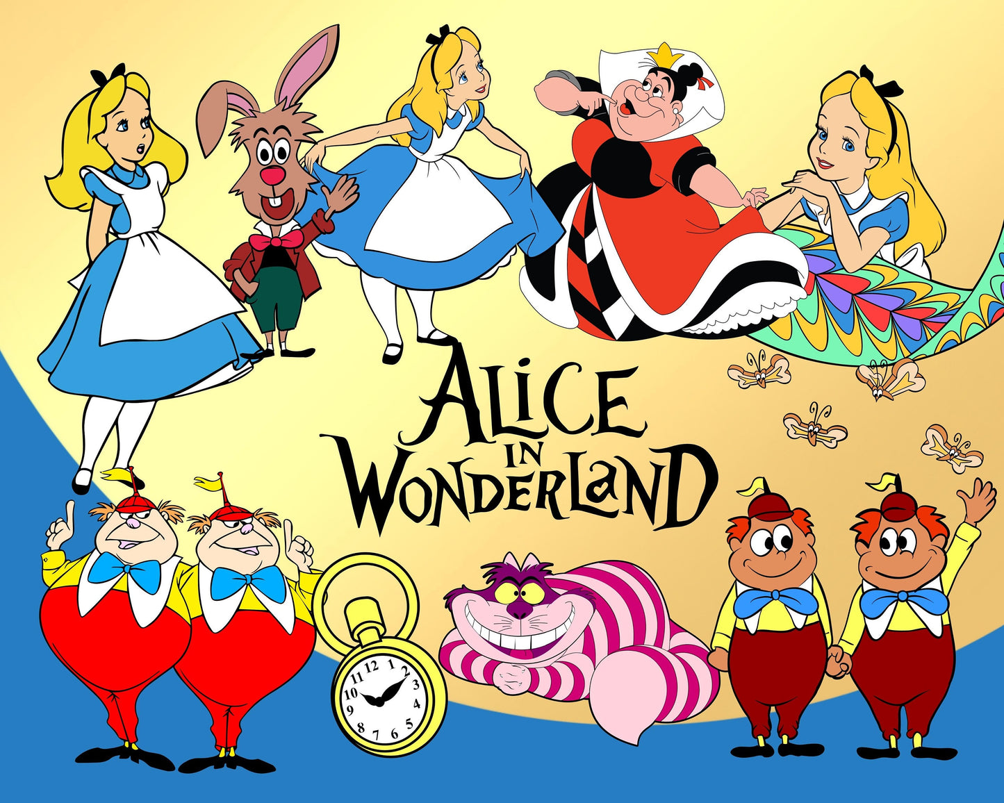 Alice in Wonderland SVG Bundle, Digital download