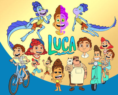 Luca Disney PNG, SVG Bundle