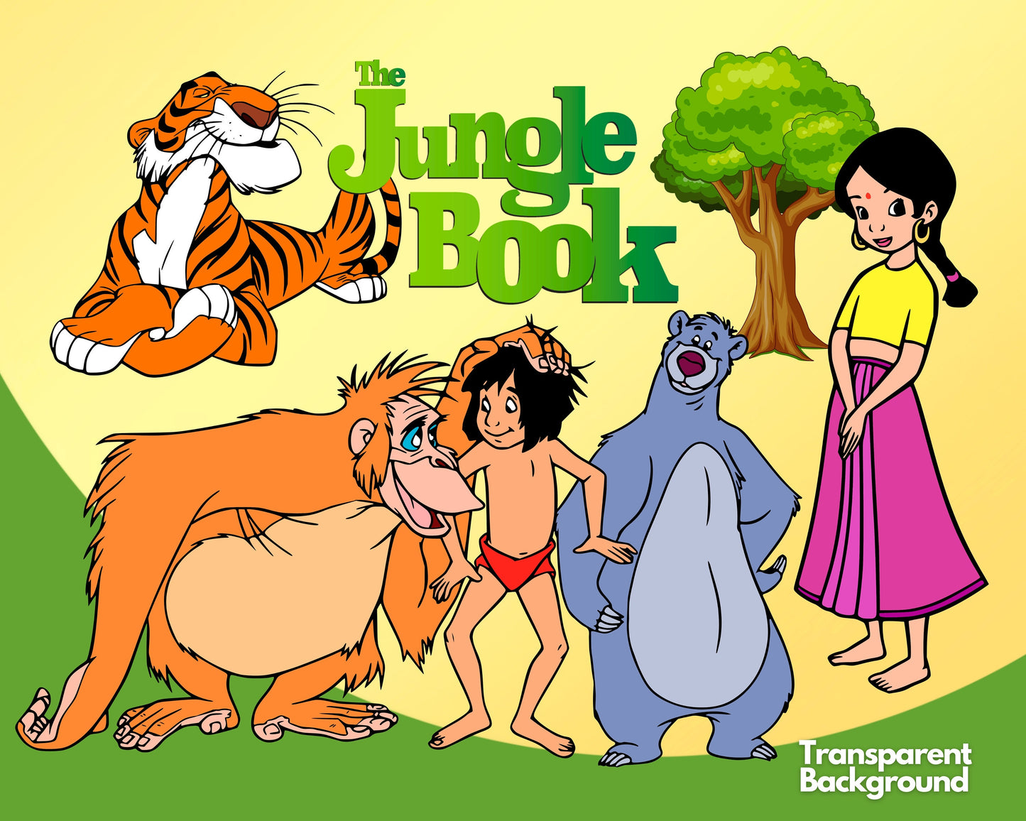 The Jungle Book SVG, PNG Clipart bundle