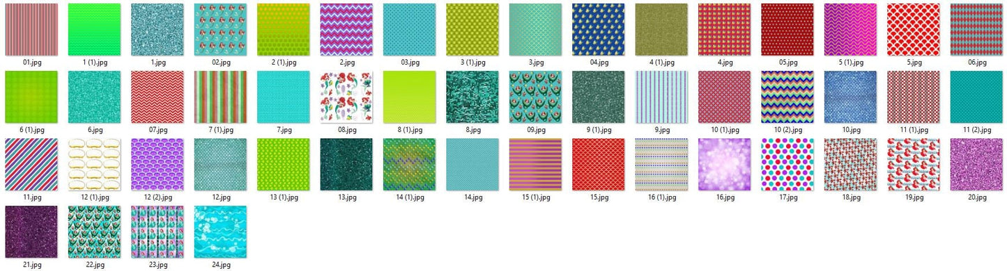 Little Mermaid PNG Clipart Bundle