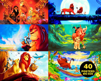 Lion King Digital Papers PNG bundle