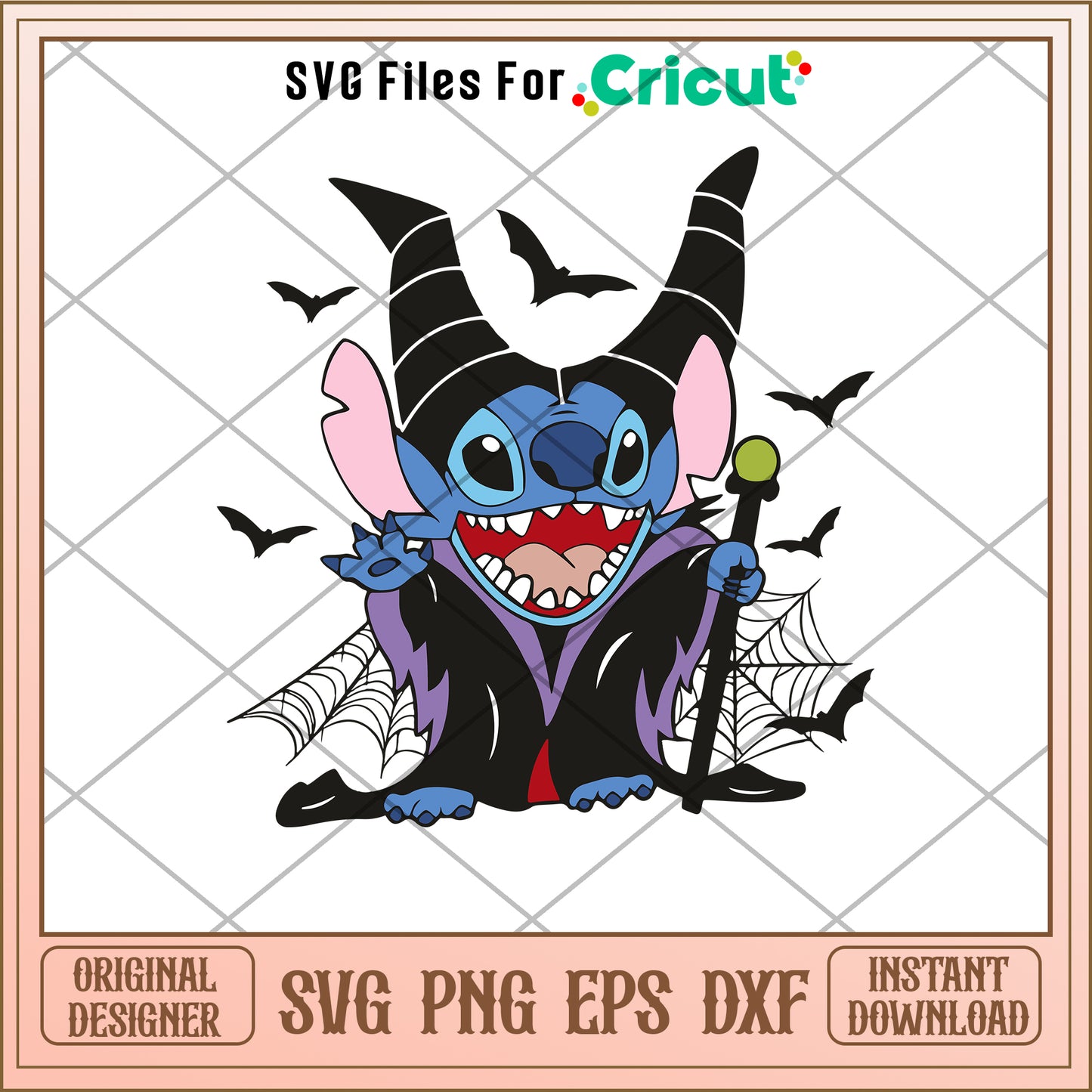 Stitch Villains Wicked halloween svg