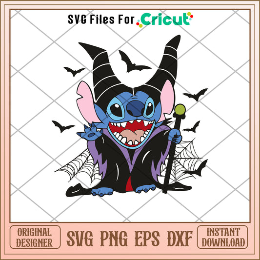 Stitch Villains Wicked halloween svg