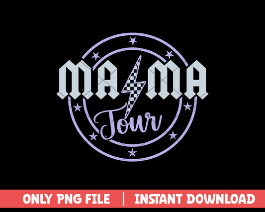 Mama Rock Tour Funny Rock n Roll Mother's png