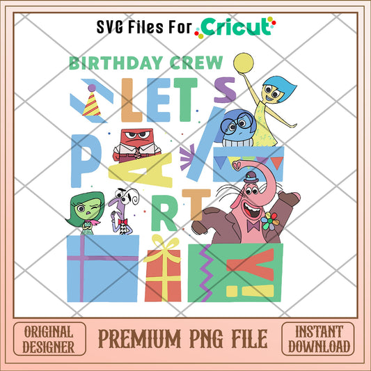 Birthday crew Inside out 2 png