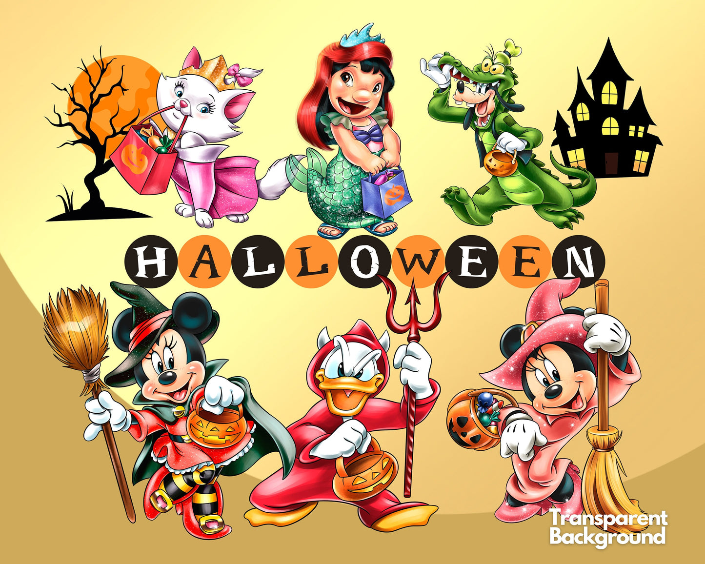 Mickey Halloween PNG bundle