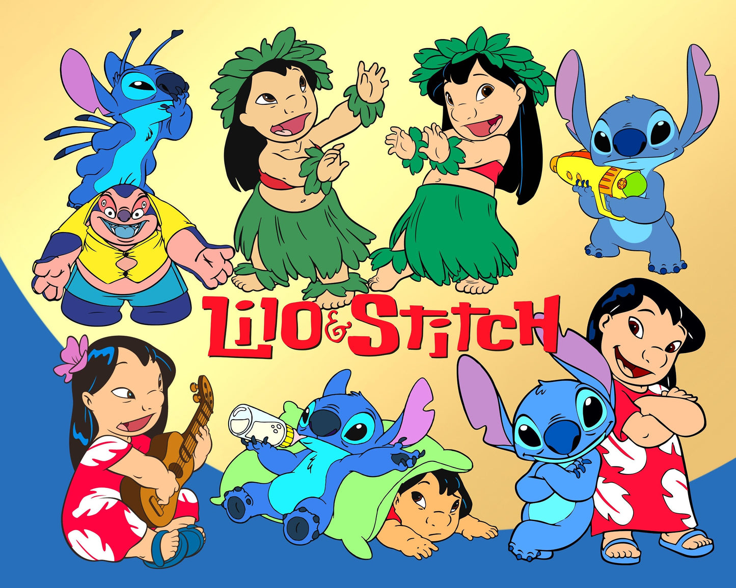 Lilo and Stitch SVG, PNG Bundle