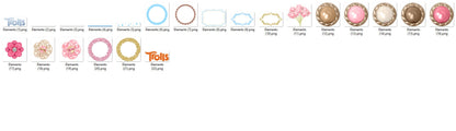 Trolls cartoon clipart PNG bundle