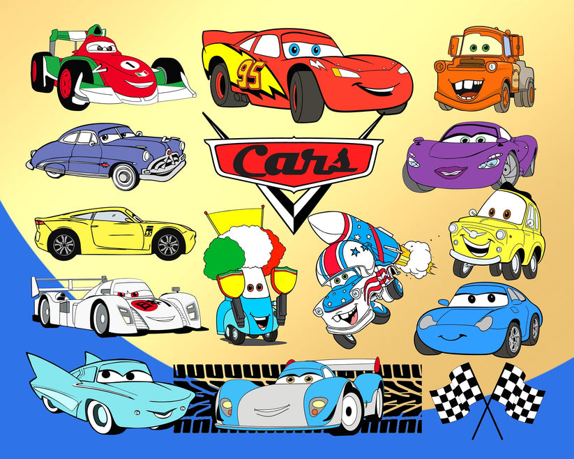 Disney Cars SVG, PNG Bundle – svg files for cricut