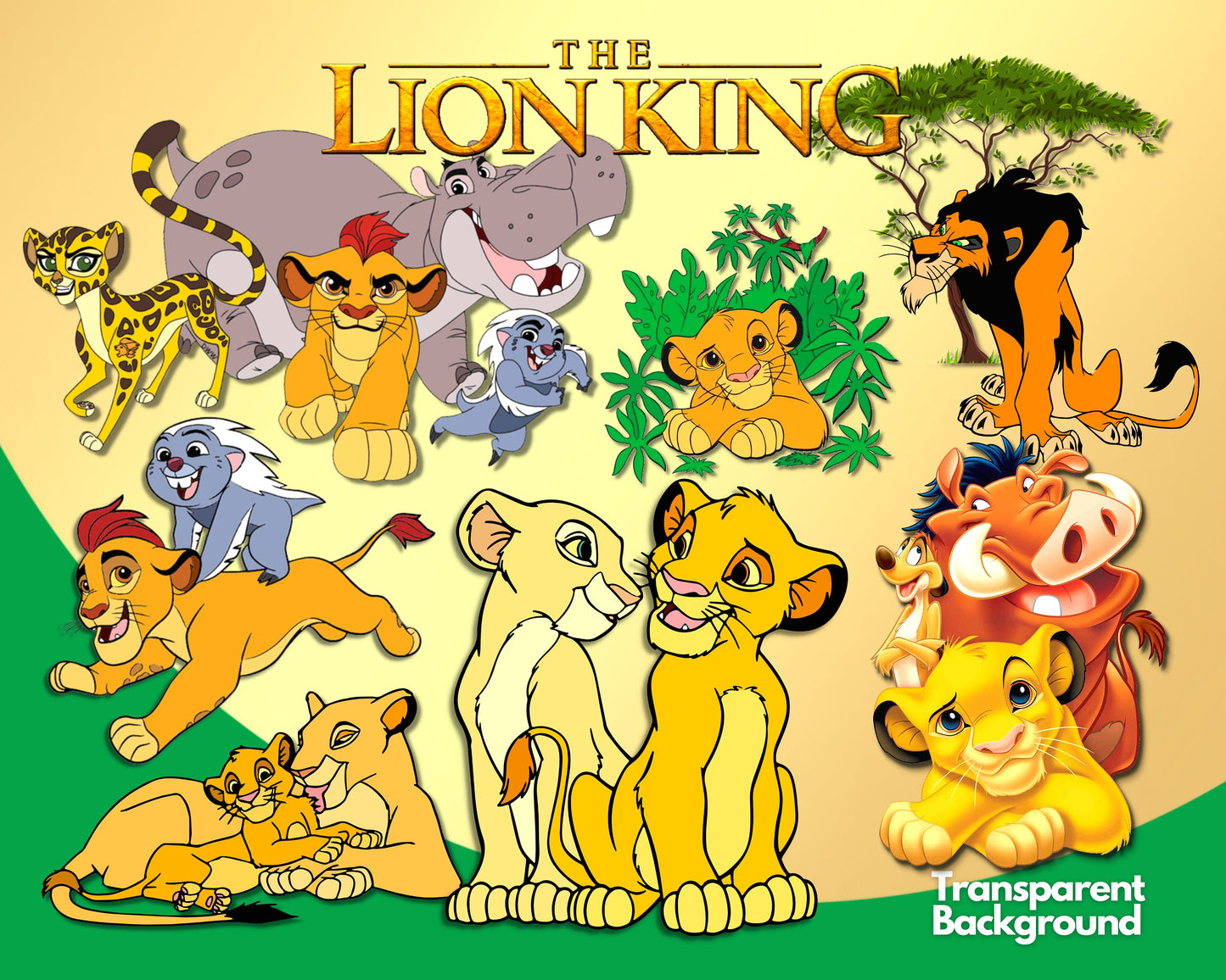 Lion King Clipart PNG bundle