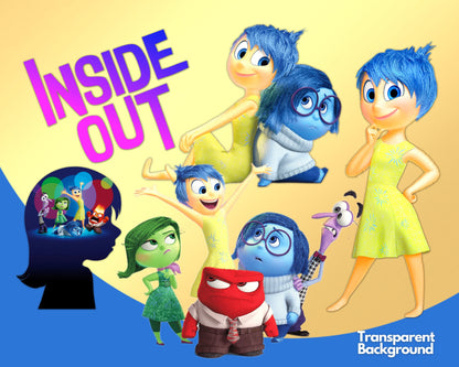 Inside Out Clipart PNG bundle