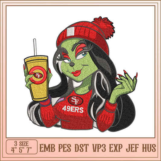 49ers Girl Embroidery Design