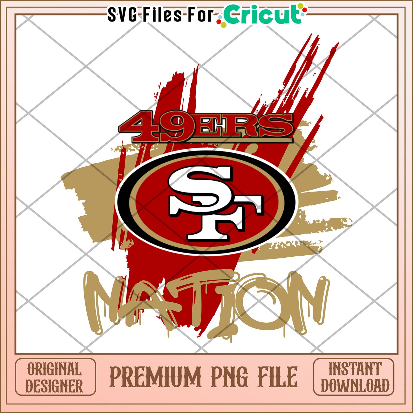 49ers Nation SVG File for Cricut, Instant Download Premium PNG